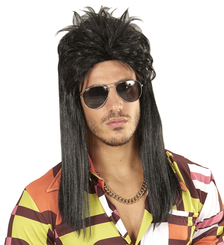 Peruk Svart Hockeyfrilla 