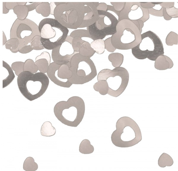 Konfetti-hjärtan Silver