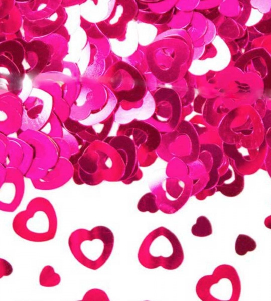 Konfetti-hjärtan Rosa