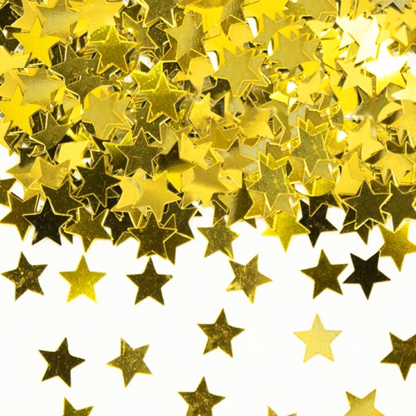 Konfetti guld stjärnor