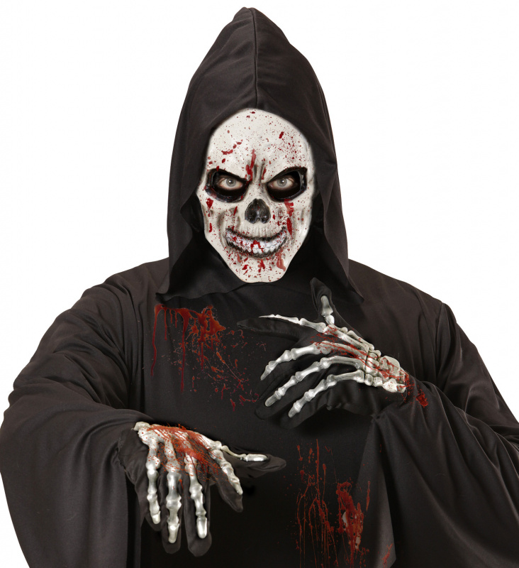 Mask Dödskalle med blodstänk