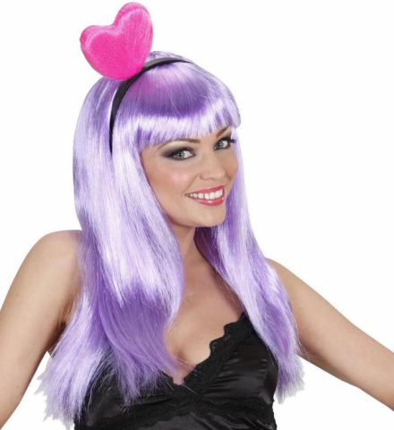 Diadem med rosa hjärta