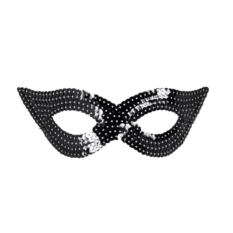 Ögonmask Paljetter Svart