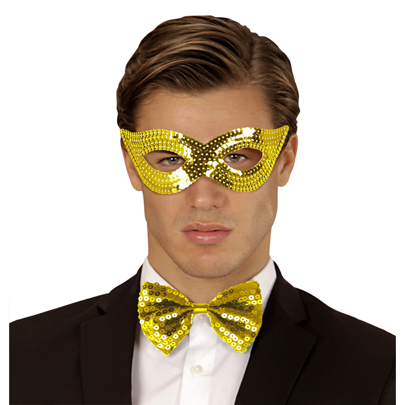 Ögonmask Paljetter Guld