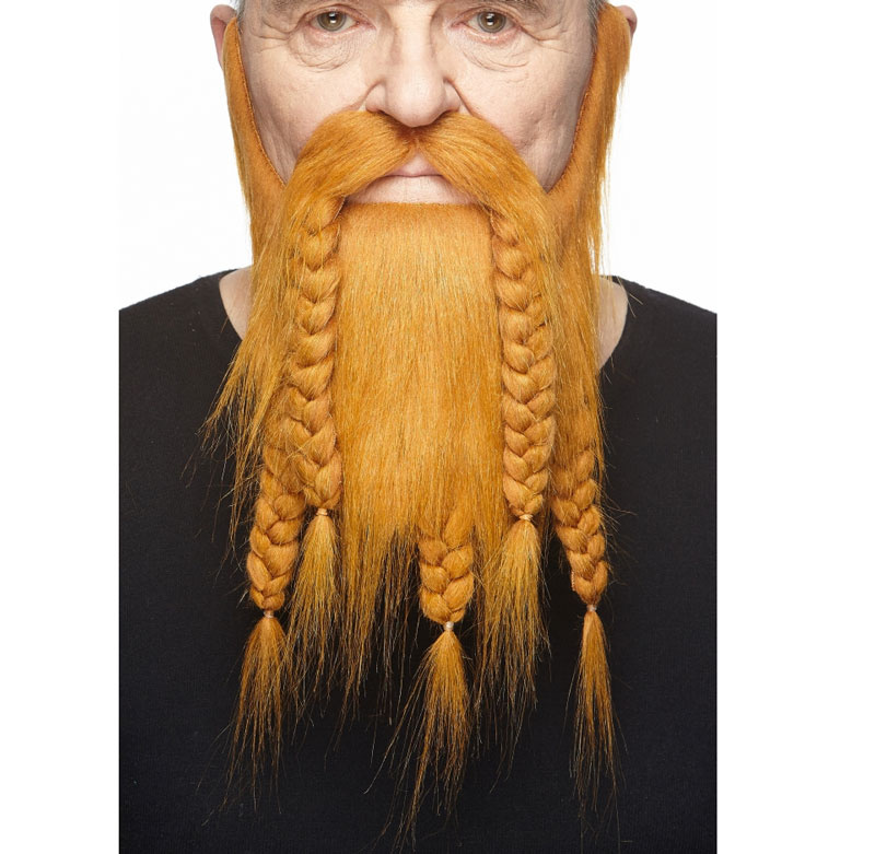 Vikingaskägg de lux Röd