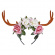 Renhorn med blommor Renhorn med blommor