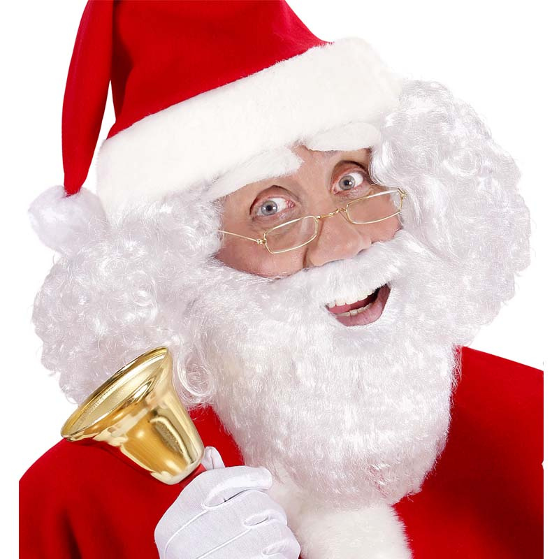 Vitt skägg med mustasch