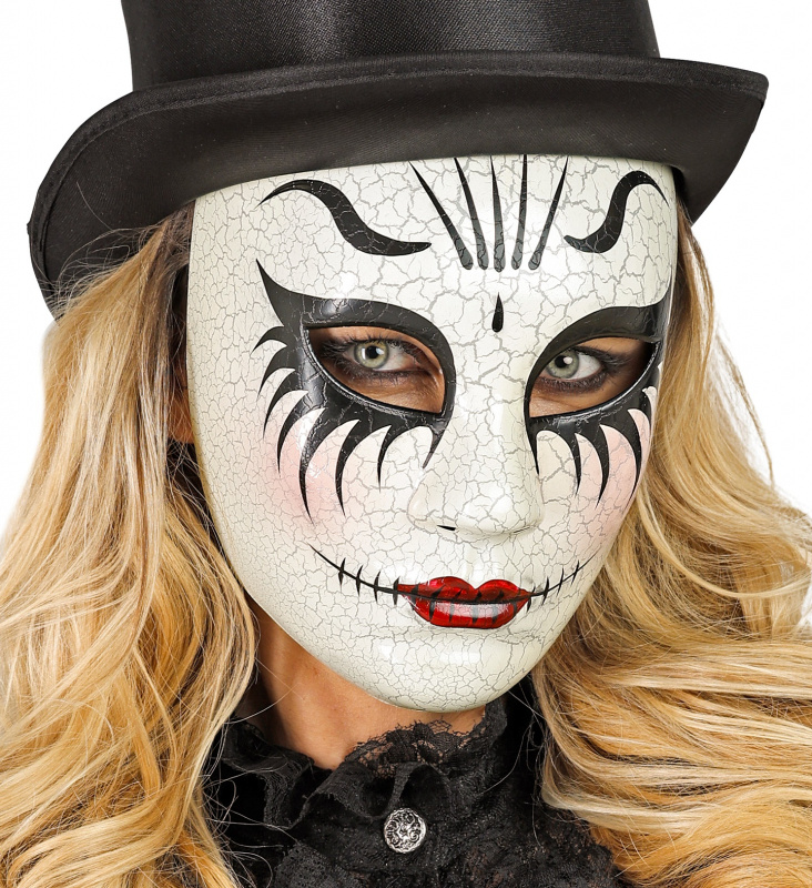 Mask Commedia dell'arte Cracked Doll