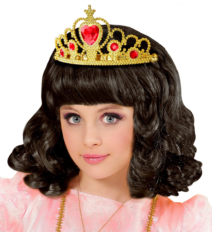 Tiara Guld med röda stenar