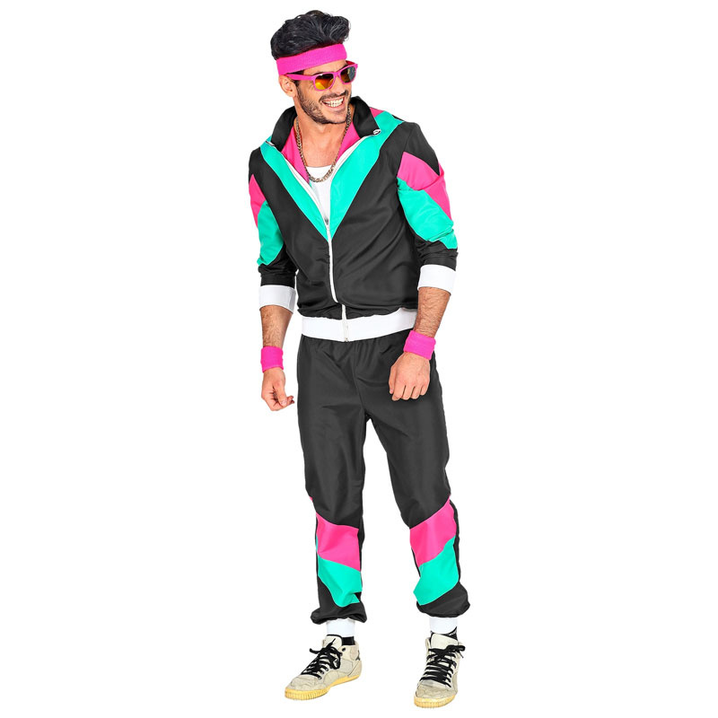 Träningsoverall 80-tal Svart