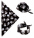 Piratscarf, Bandana med dödskallar Piratscarf, Bandana med dödskallar