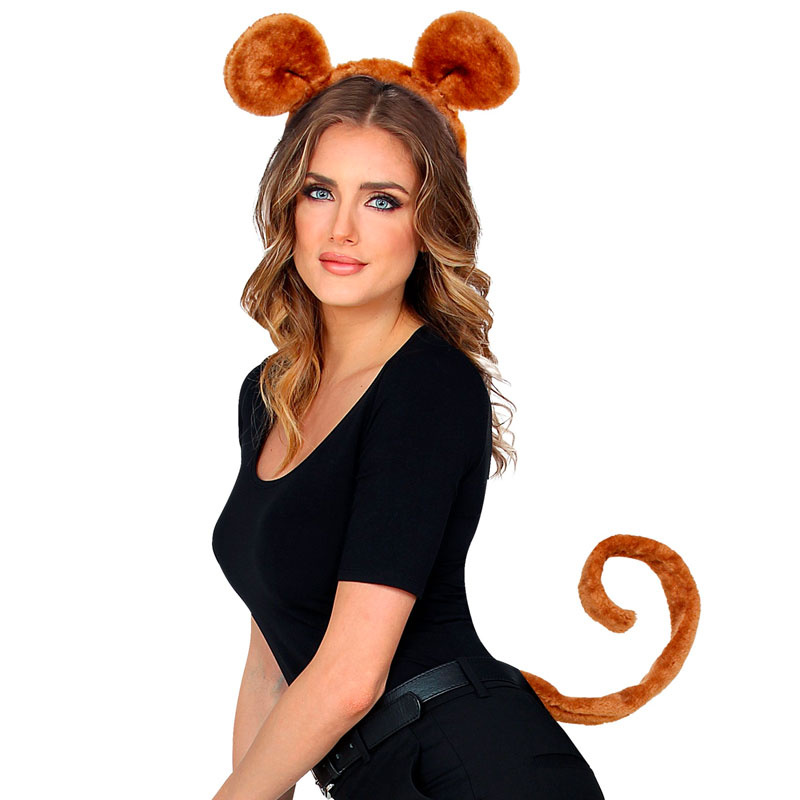 Djur-kit Apa Diadem & Svans