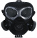 Gasmask svart Gasmask svart