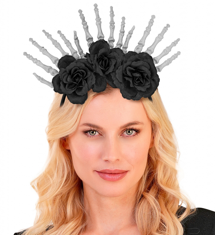Diadem skelett med rosor
