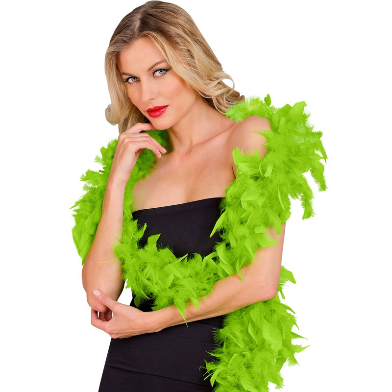 Fjäderboa Limegrön