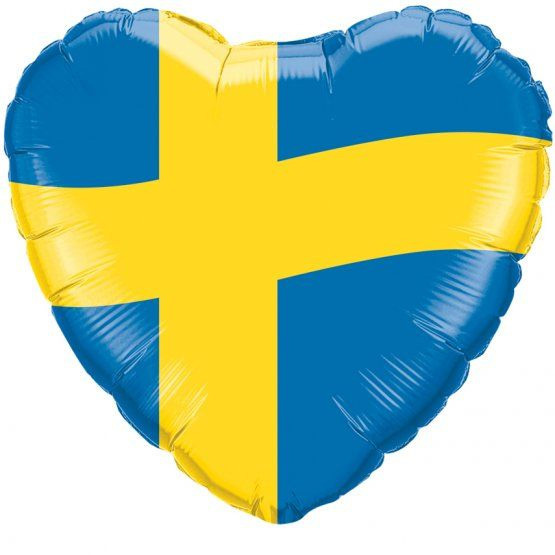 Folieballong Svenska Flaggan