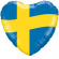 Folieballong Svenska Flaggan
