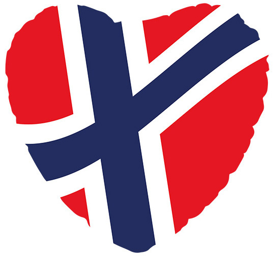 Folieballong Norge Flaggan