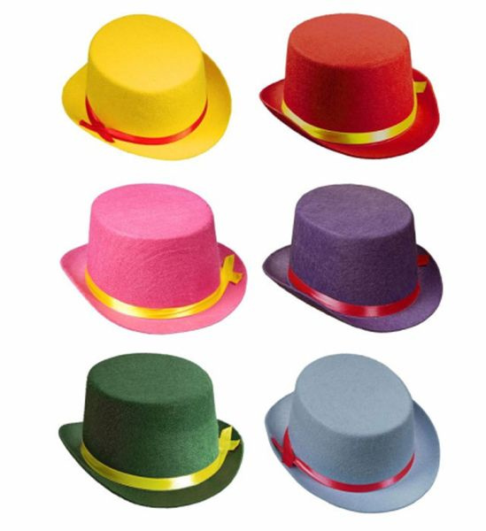 Hög hatt barn, färgglad