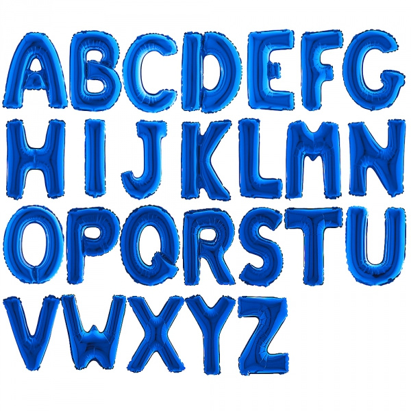 Ballongbokstäver blå