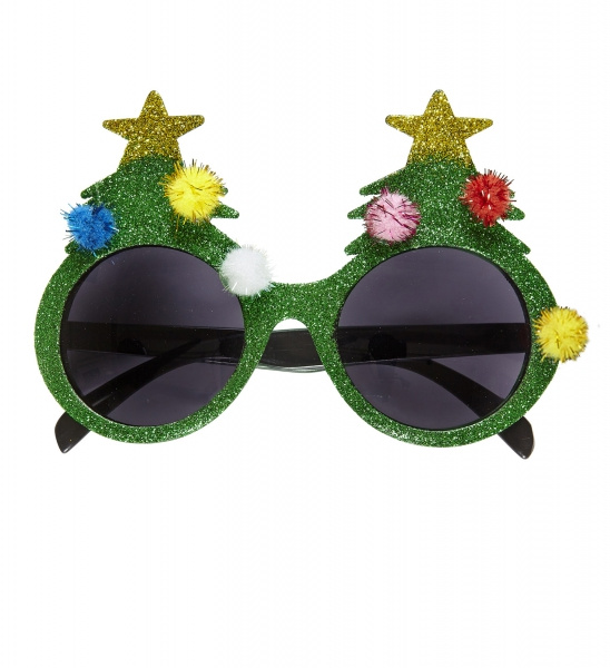 Glasögon med julgranar 