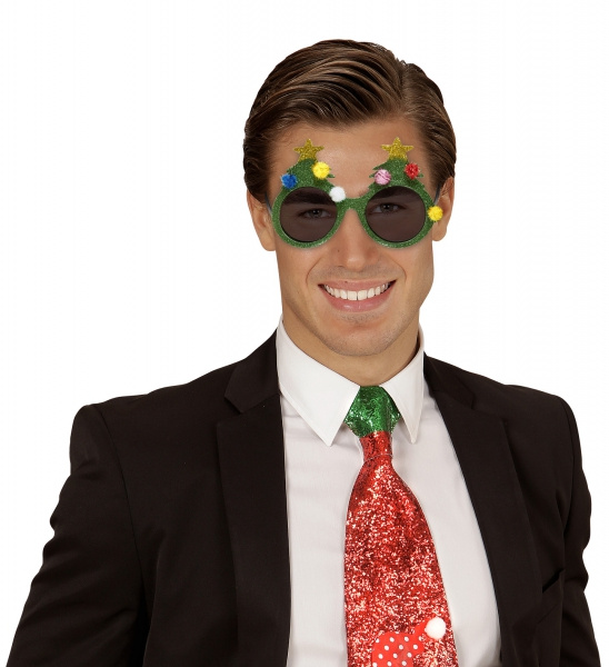 Glasögon med julgranar 