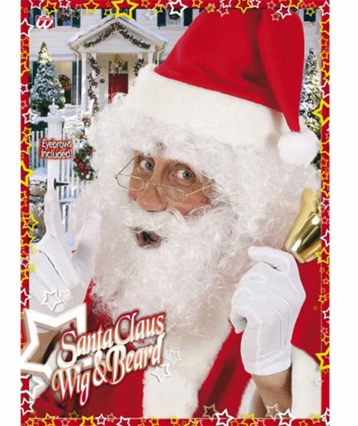 Skägg med peruk och ögonbryn