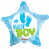Folieballong Baby Boy Stjrna