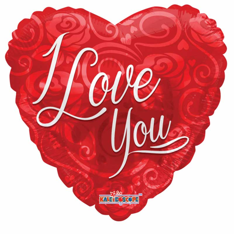 Folieballong hjärta I Love You