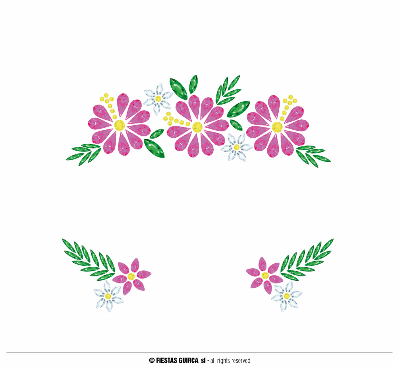 Självhäftande Smink Blommor