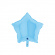 Folieballong stjärna pastellblå 46cm Folieballong stjärna pastellblå 46cm