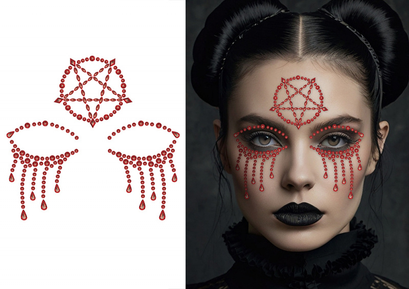 Ansiktssmycken Satan