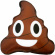 Folieballong emoji poop