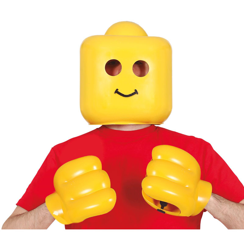 Byggkloss mask, handskar