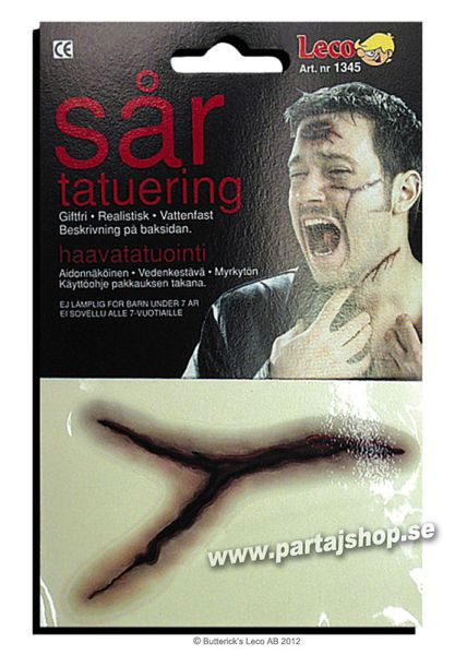 Tatuering, sår