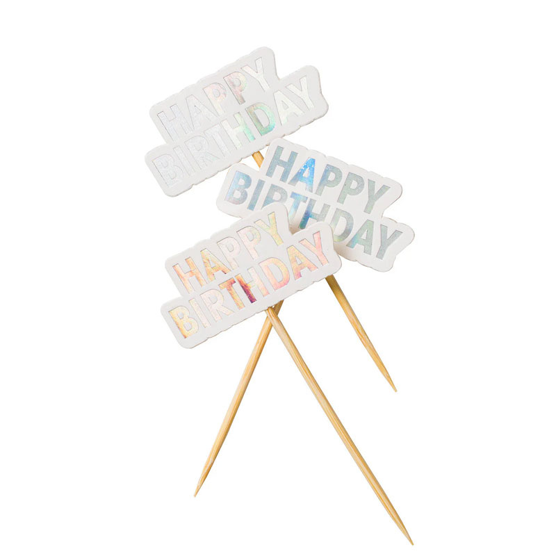 Picks Happy Birthday Silver