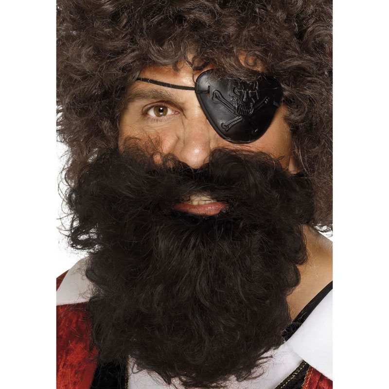 Piratskägg Mörkbrun 