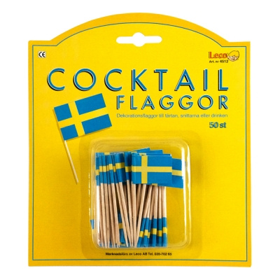 Cocktailflaggor Sverige50 st