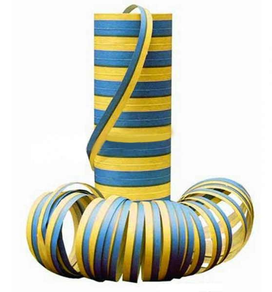 Serpentin blå/gul 2-pack