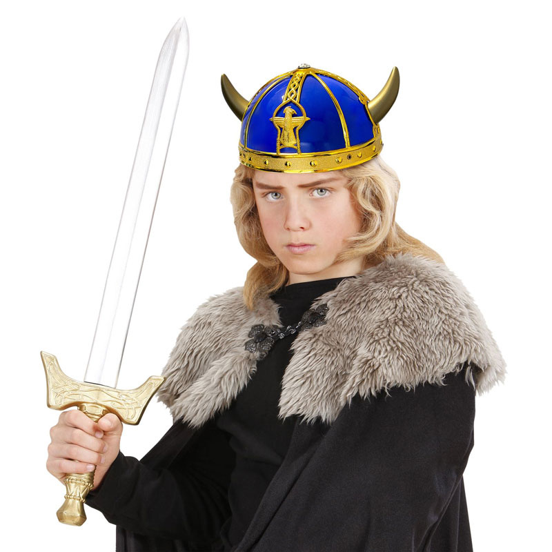 Vikingahjälm, små horn