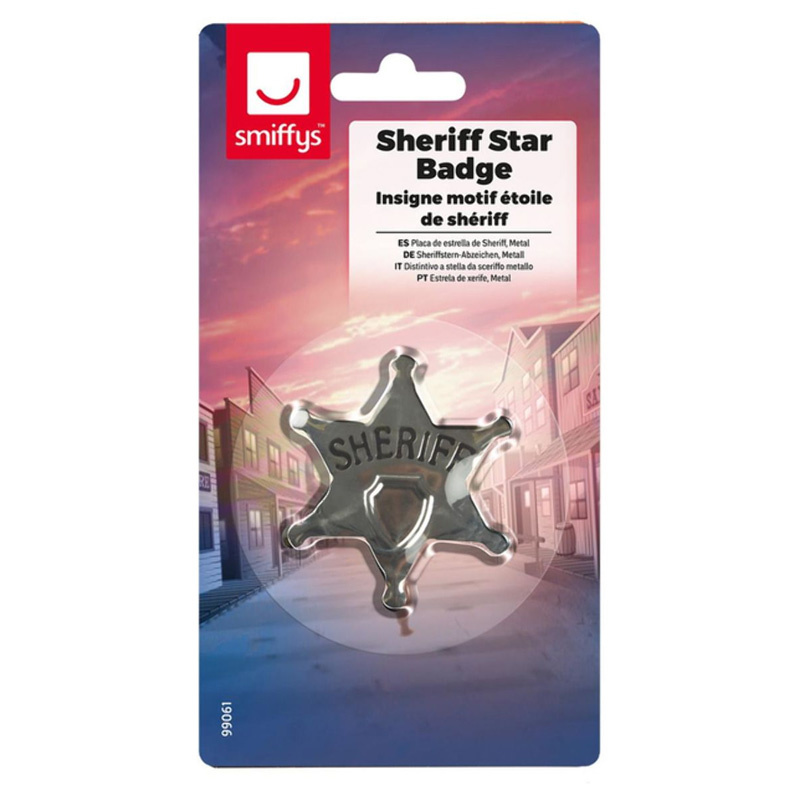 Sheriffstjärna metall 