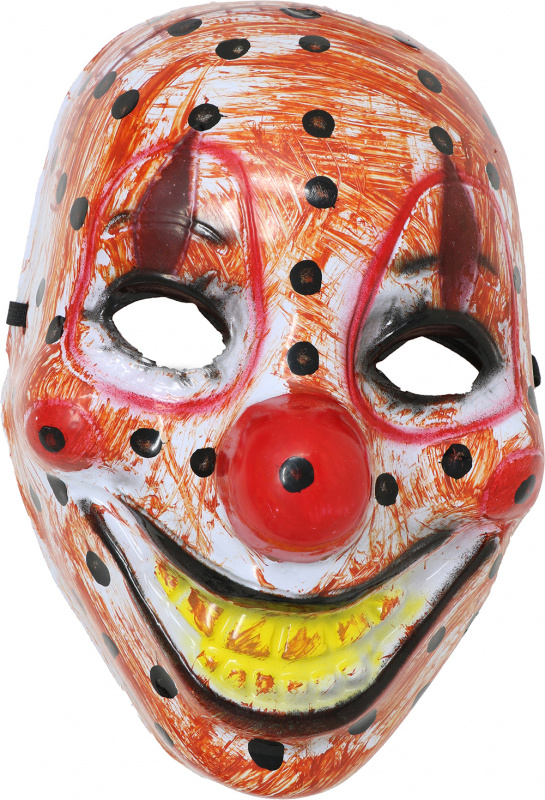 Läskig clownmask 