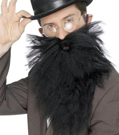 Skägg med Mustasch Svart