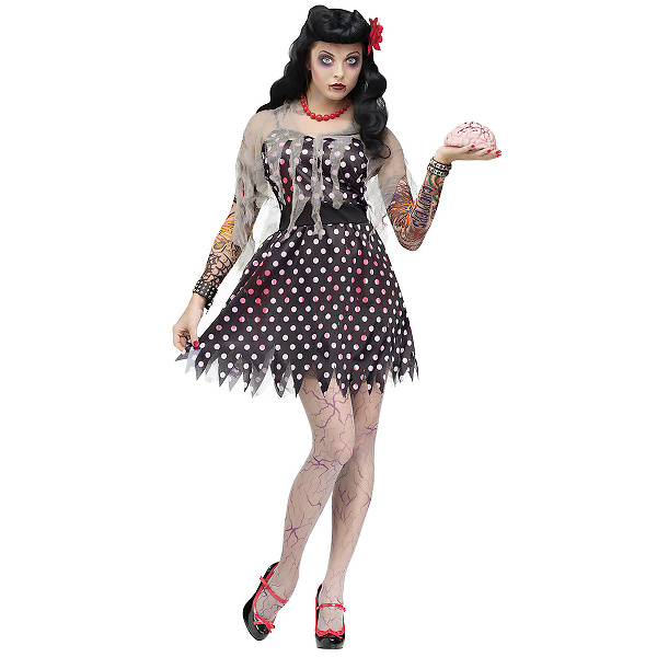 Rockabilly zombieklänning