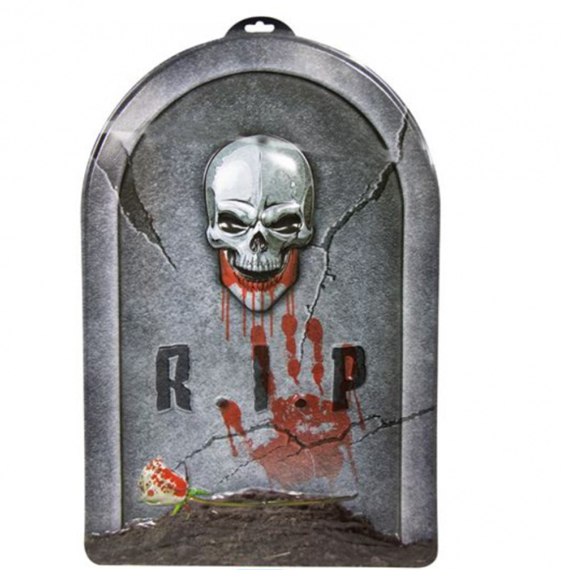 Gravsten dödskalle R.I.P 