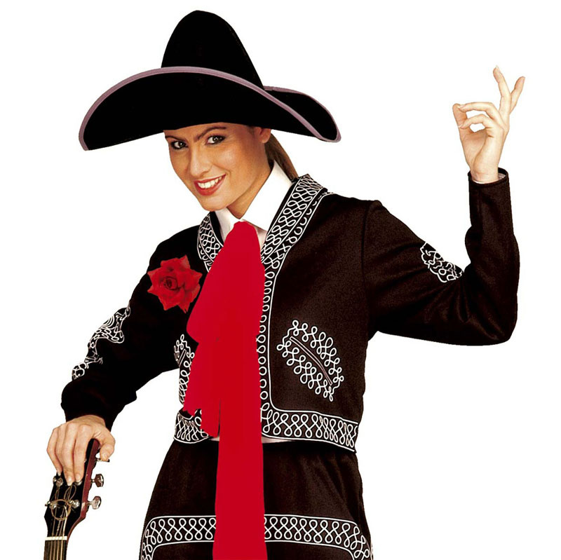 Ros röd med säkerhetsnål