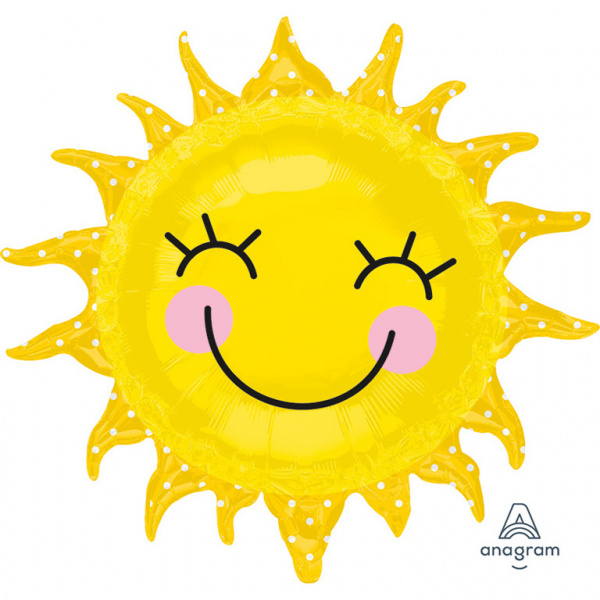 Folieballong glad Sol