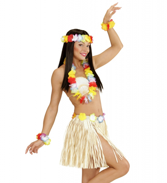 Hawaiikjol natur med kransar