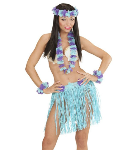 Hawaii kjol halsband armband Blå