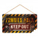 Skylt Zombies Area Skylt Zombies Area